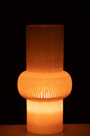 Vaza, Sticla, Roz, 21.5x21.5x40.5 [3]