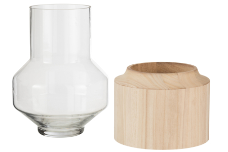 Vaza, Sticla, Roz, 23x23x30.5 [2]