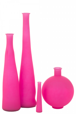 Vază, Sticlă Roz Neon M, L 18| W 18| H 100 cm [1]