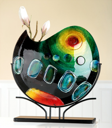 Vaza SUNRISE, sticla, 47x10x47 cm