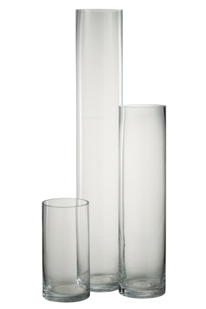 Vaza, Sticla, Transparent, 10x10x60.5 [1]