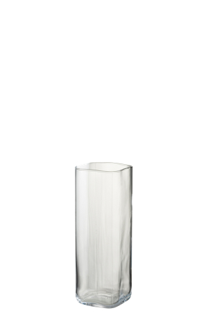 SALE % - Vaza, Sticla, Transparent, 11.5x11.5x32