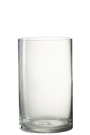 SALE % - Vaza, Sticla, Transparent, 15x15x25.5