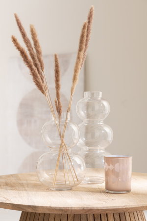 SALE % - Vaza, Sticla, Transparent, 18.5x18.5x36