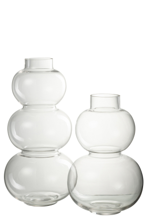 Vaza, Sticla, Transparent, 18.5x18.5x36 [2]