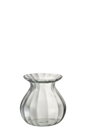 SALE % - Vaza, Sticla, Transparent, 18x18x19.5