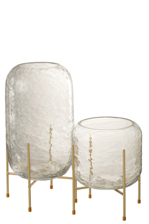 Vaza, Sticla, Transparent, 19.5x19.5x37 [3]