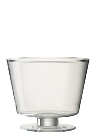 SALE % - Vaza, Sticla, Transparent, 19x19x16