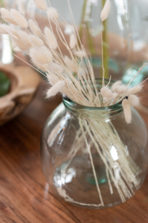 SALE % - Vaza, Sticla, Transparent, 21x21x20