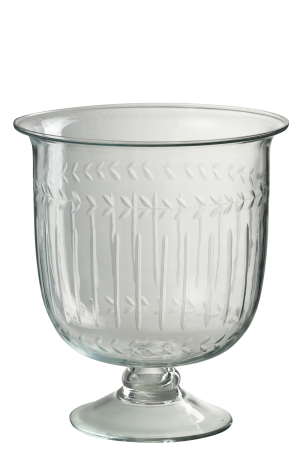SALE % - Vaza, Sticla, Transparent, 22.5x22.5x25