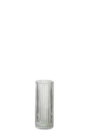 IN STOC - Vaza, Sticla, Transparent, 7.5x7.5x20