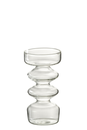 SALE % - Vaza, Sticla, Transparent, 7x7x14