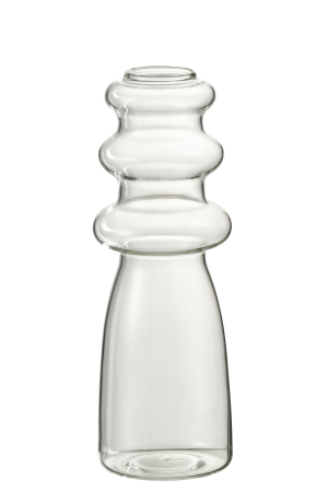 SALE % - Vaza, Sticla, Transparent, 7x7x21