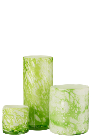 Vaza, Sticla, Verde, 11.5x11.5x27.5 [3]