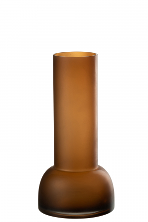 Vaze si boluri - Vază/suport de lumânare Yoko Sticlă, Maro M, L 16| W 16| H 32 cm