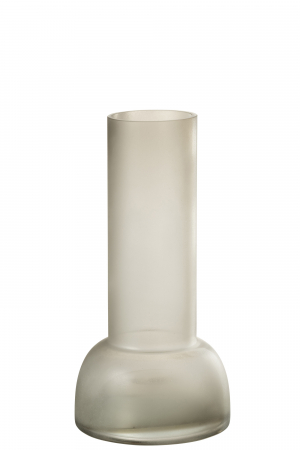 Vaze si boluri - Vază/Supportul de lumânare Yara Sticlă, Greige M, L 16| W 16| H 32 cm