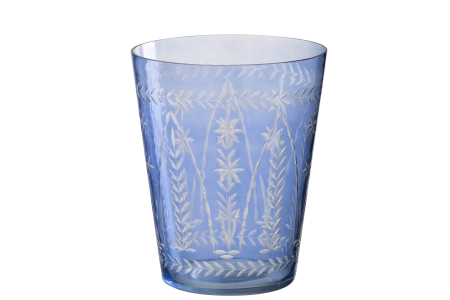 SALE % - Vază, Tarifa Sticlă, Albastra, L 19| W 19| H 23 cm
