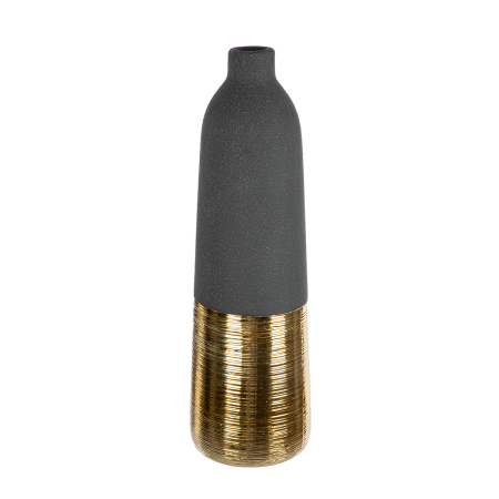 Vaza tip sticla, „Denver”, Ceramica, antracit, PU 4, H 30 cm, A. 9 cm [3]