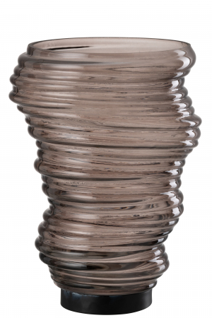 Vază, Tornado Sticlă, Gri M, L 20| W 20| H 27.5 cm [1]