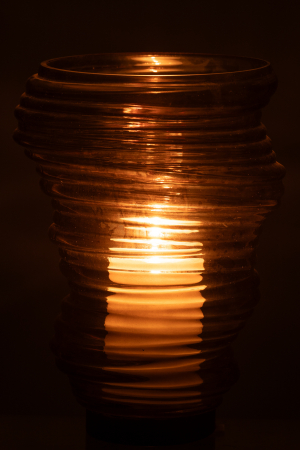 Vază, Tornado Sticlă, Gri M, L 20| W 20| H 27.5 cm [2]