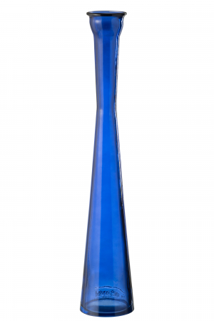IN STOC - Vază, TUBE din sticlă, albastră, L 9.5| W 9.5| H 51 cm