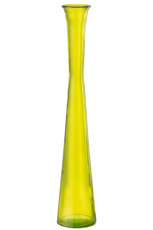 Vaze si boluri - Vază, TUBE din sticlă galbenă, L 9.5| W 9.5| H 51 cm