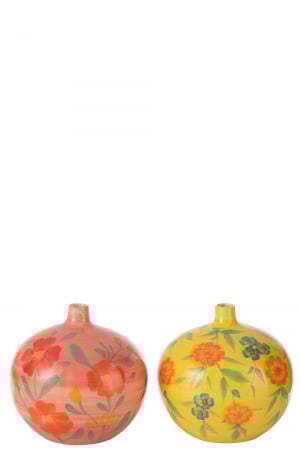 SALE % - Vază, Urcior Alegria, Argila Mix Sortiment de 2, L 21| W 21| H 21 cm