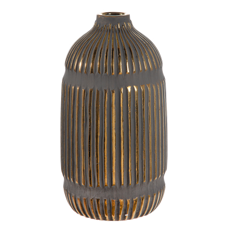 Vaza, "Valencia", cu dungi, ceramica, gri, PU 2, H 32,5 cm, A. 17 cm [2]