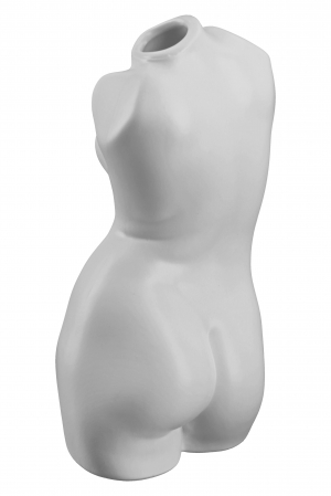 Vaza White Lady, Ceramica, Alb, 10.5x21x9 cm [1]