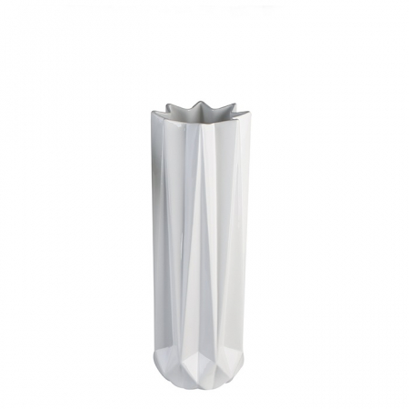 IN STOC - Vaza Zelko portelan alb, inaltime 40 cm