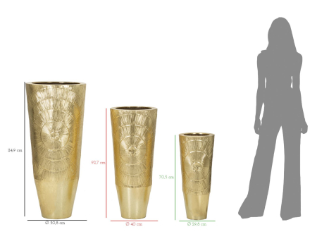 Vaze Tris cm ø 50.8x114.9-40x92.7-29.8x70.5 [6]