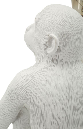 Veioza alba, maimuta 33x33x32 cm [4]