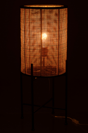 Veioza Bamboo, Lemn, Natural, 30x30x77 cm [2]