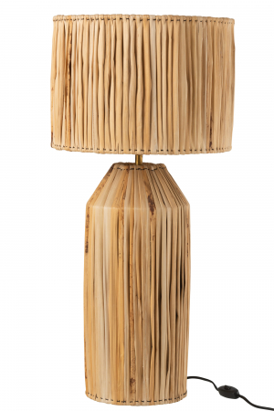 SALE % - Veioza Bananas, Rattan/Bambus, Natural, 35x35x87 cm