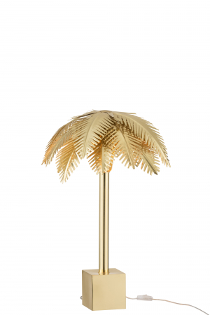 Veioza Coconut Leaves, Metal/Fier, Auriu, 53x53x69 cm [2]