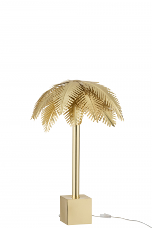 Veioza Coconut Leaves, Metal/Fier, Auriu, 53x53x69 cm [1]