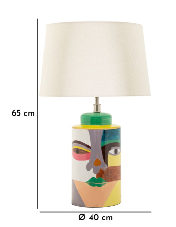 Veioza colorata Piccassy cm ø 40x65 [6]
