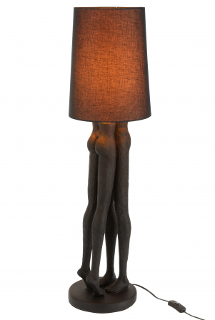 Veioza Couple, Rasina, Negru, 21x21x89.5 cm [1]