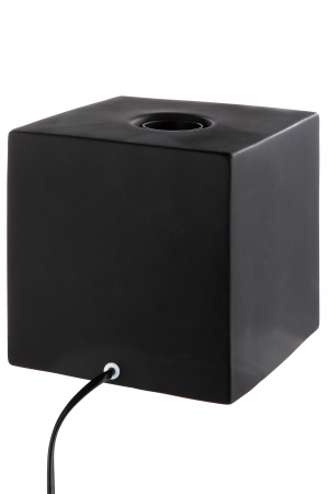 Veioza Cube, Portelan, Negru, 15x15x15 cm [2]