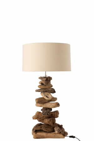 ILUMINAT - Veioza Driftwood, Lemn, Natural, 33x34x63.5 cm