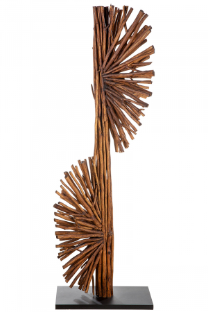 Veioza Dual, Lemn, Maro, 34x54x151 cm [6]