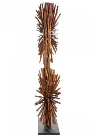 Veioza Dual, Lemn, Maro, 34x54x151 cm [3]