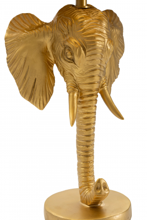 Veioza Elephant, Rasina/Fier/Hartie/Fibre sintetice, Auriu/Negru, 59x32x32 cm [3]