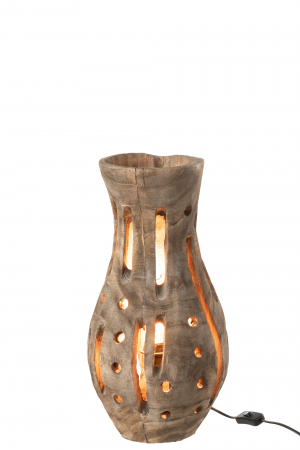 Veioza Elisabeth, Lemn, Natural, 26.5x26.5x48 cm [1]