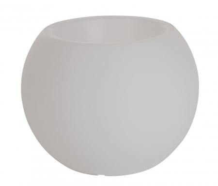 ILUMINAT - Veioza/Ghiveci Flowerpot, Plastic/Fibre sintetice, Alb/Multicolor, 54x54x43 cm