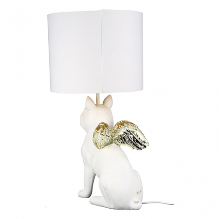 Veioza Flying Bulli, rasina/panza, alb/auriu, 55x26 cm [1]