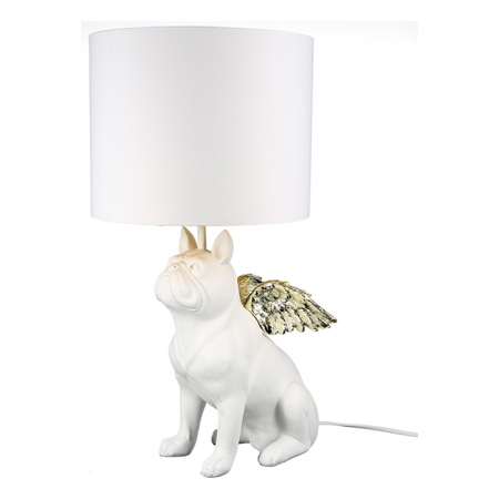 Veioze - Veioza Flying Bulli, rasina/panza, alb/auriu, 55x26 cm