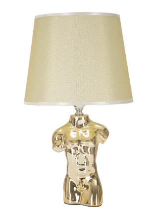 Veioza Glam Man, Ceramica/Fier, Auriu, 42.5x25x25 cm [1]