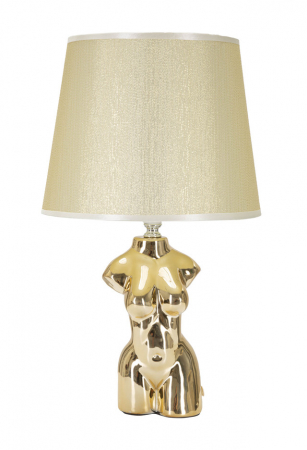 Veioza Glam Woman, Ceramica/Fier, Auriu, 42.5x25x25 cm [1]