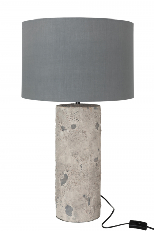 ILUMINAT - Veioza Greta, Ceramica, Gri, 42x42x72 cm